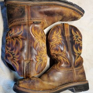 Justin Stampede steel toe work boots
